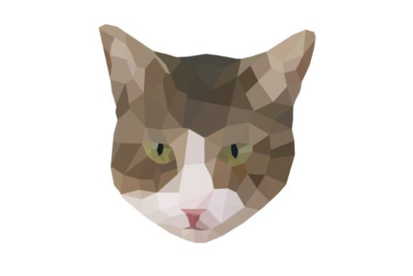 Download Realistic Cat Polygon Art - Premium Resources