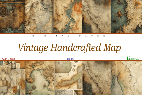 Download Vintage Handcrafted Map Textures - Premium Resources